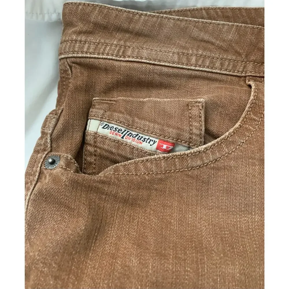 Diesel Mens Thommer-SP Slim-Skinny Jeans Size 32 x 30 Brown 0890E Fall Indie